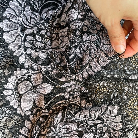 For love and lemons 🍋 bra top skivvies gray lace  black nude - Picture 11 of 16